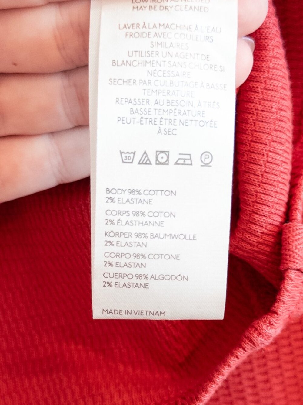 NWT Free People We The Free Jess Long Sleeve Jess Long Sleeve Salsa - Picture 7 of 9
